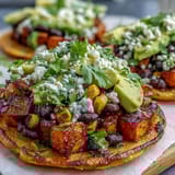 Black Bean Sweet Potato Tostadas