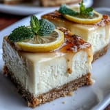 Skyr Lemon Cheesecake Bars, creamy and tangy, ready to be devoured.