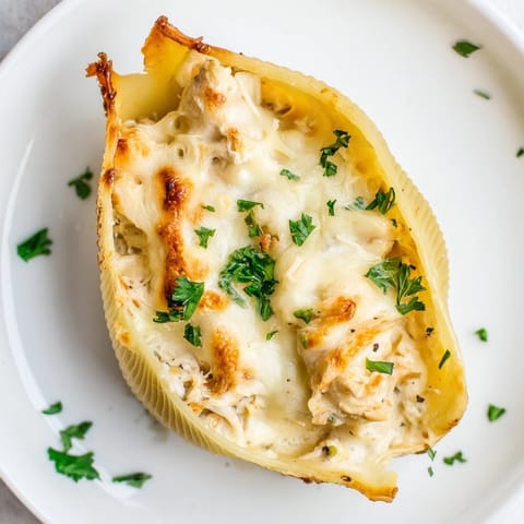 Chicken Alfredo Stuffed Shells