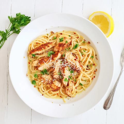 Brown Butter Lemon Chicken Pasta