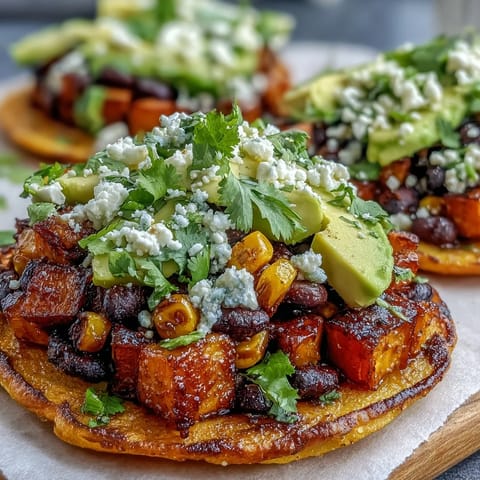 Black Bean Sweet Potato Tostadas