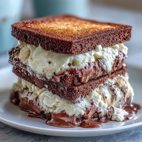 Vanilla Bean Frappuccino Ice Cream Sandwiches with espresso cookies and creamy vanilla ice cream, a perfect frozen treat for coffee lovers.