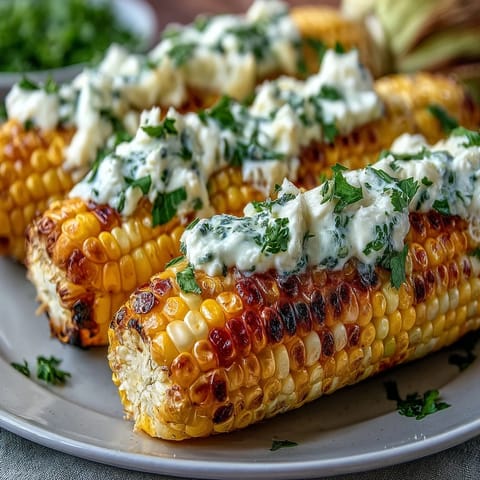 Microwave Corn Garlic Butter