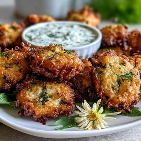 Crispy Dandelion Fritters Herb