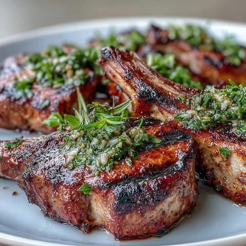 Lamb Chops Mint Gremolata