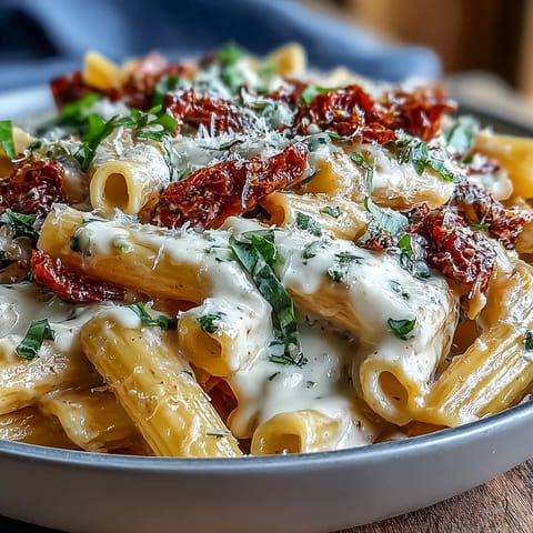 Marry Me Pasta with Sun-Dried Tomatoes: creamy, cheesy, restaurant-worthy Italian dish.