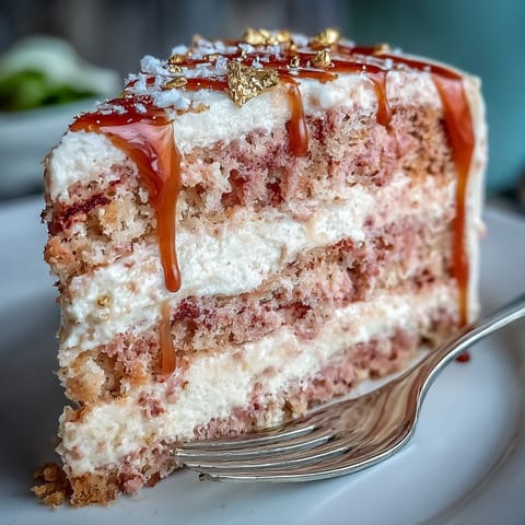 Elegant pink Bridal Shower Rosé Velvet Cake with shimmering gold drip.