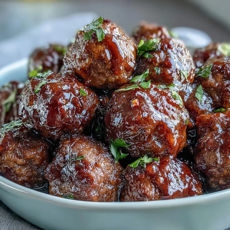 Savory Easy Sweet and Sour Crock Pot Meatballs garnished with sesame seeds alongside fluffy jasmine rice for a complete dinner.