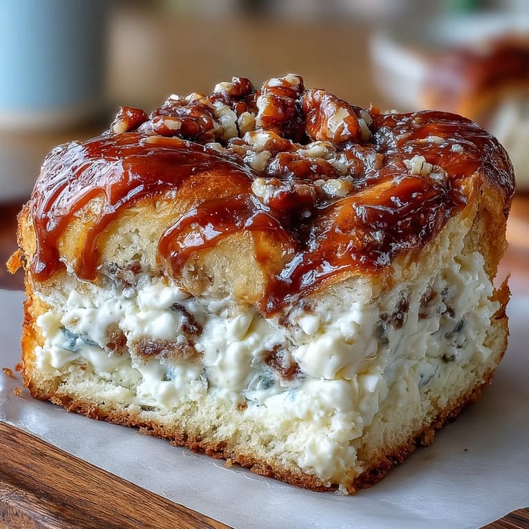 Moist Caramel Cream Cheese Bread on a cooling rack with a cup of coffee for breakfast.
