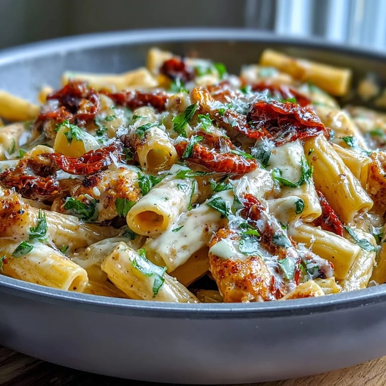 Irresistible Marry Me Pasta dish, featuring sun-dried tomatoes and Italian herbs.